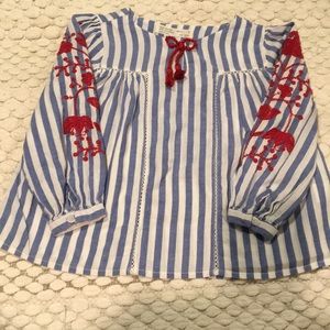 Zara Girl Peasant Top